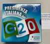 NL* ITALIA 5 Euro Argento 2020 PRESIDENZA ITALIANA G20 PROOF Set Zecca