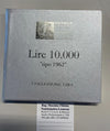 NL* EDITALIA Gruppo IPZS Collezione Lira 10.000 LIRE Tipo 1962 in ARGENTO SET