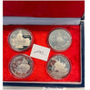 NL* CHINA CINA Silver Set 1985 Figure Storiche 4 pezzi da 5 YUAN ARGENTO PROOF