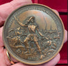 NL* SAVOIA Medaglia Bronzo LA MARMORA 1886 1° Cinquantenario Bersaglieri mm 65